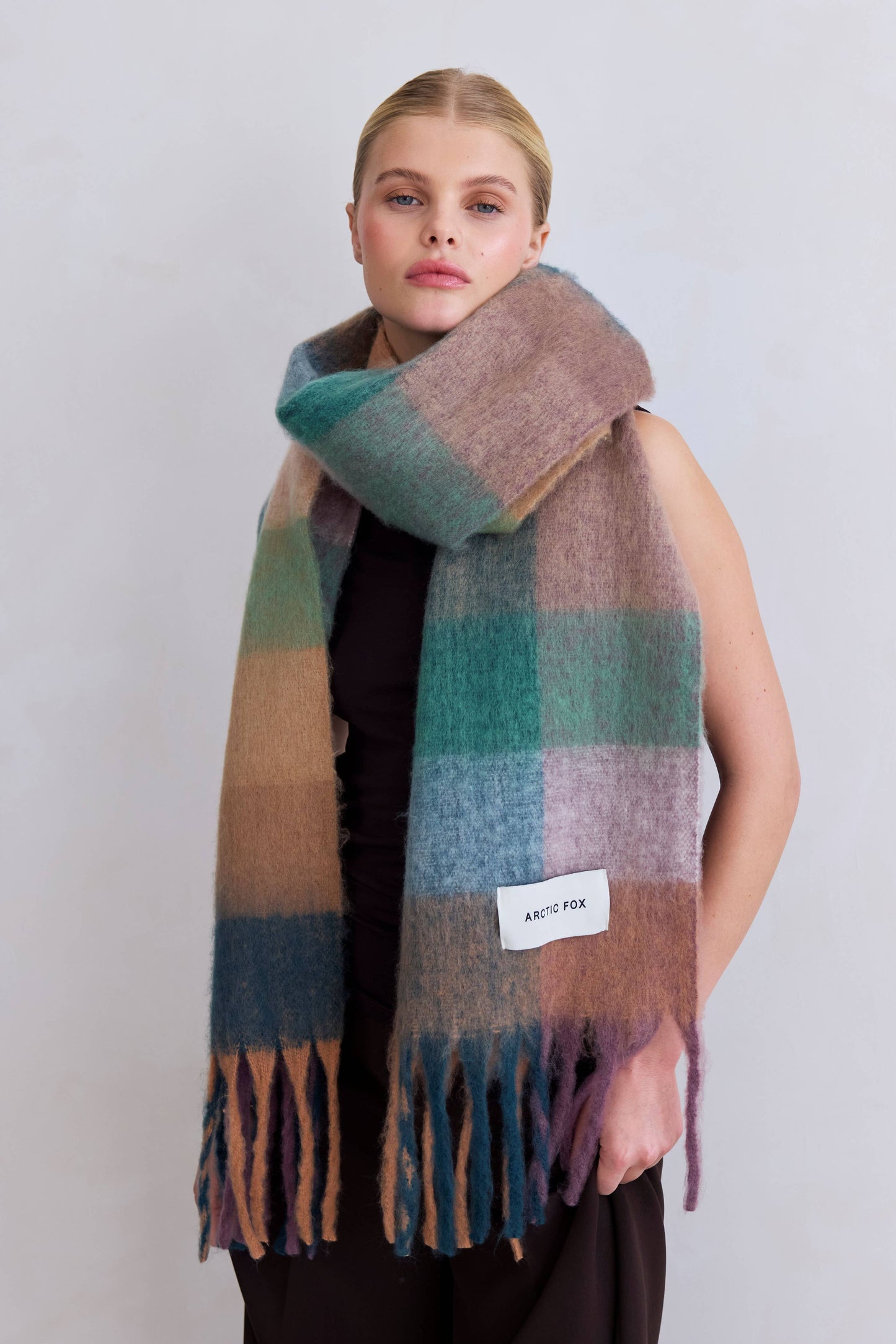 The Reykjavik Scarf - Lilac Check
