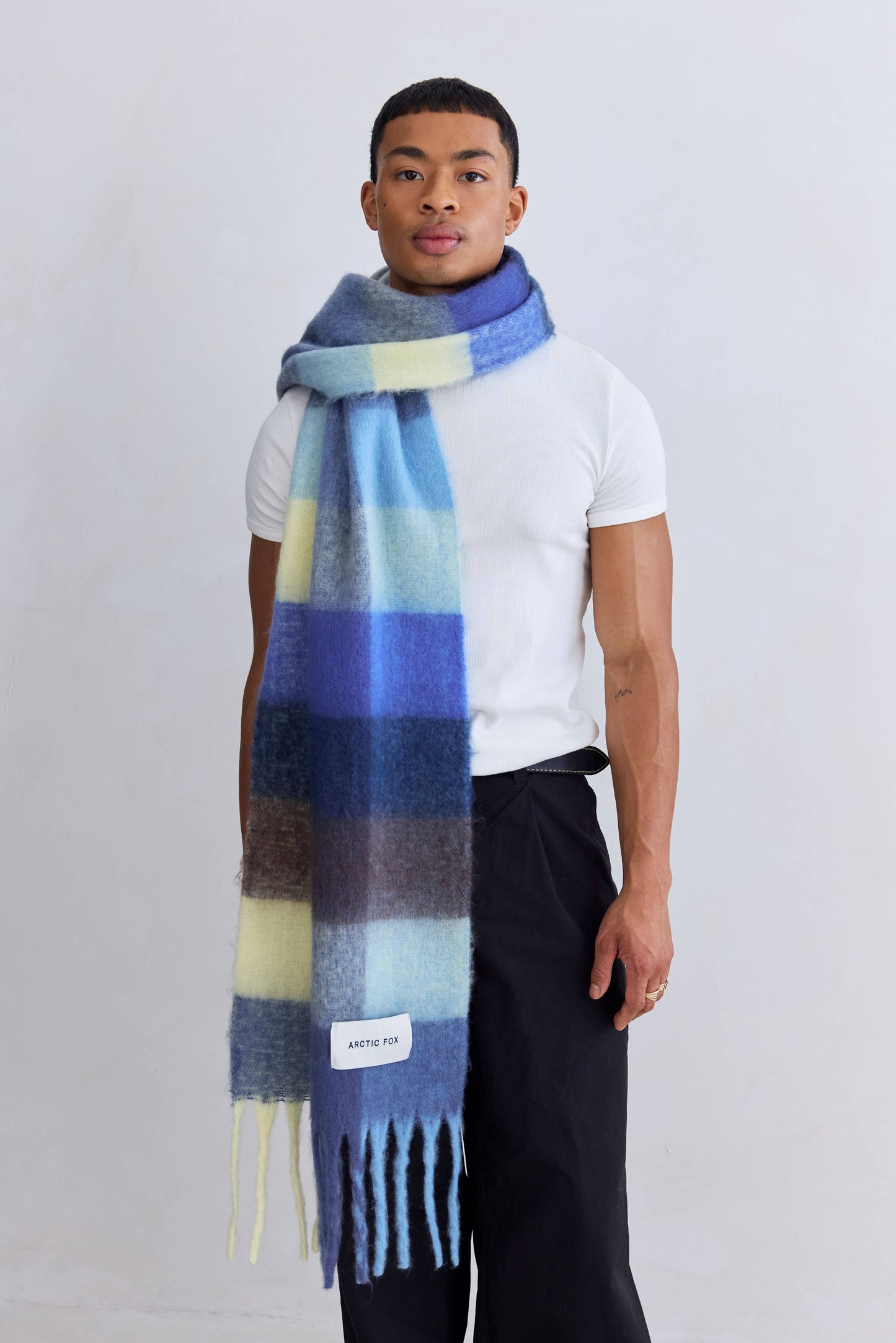 The Reykjavik Scarf - Blue Yellow