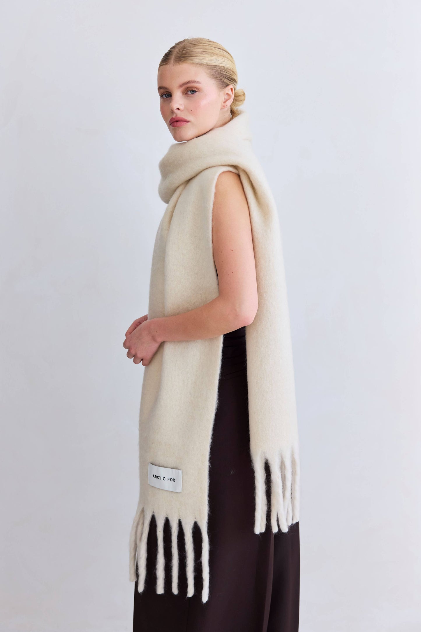 The Reykjavik Scarf - Pebble Beige