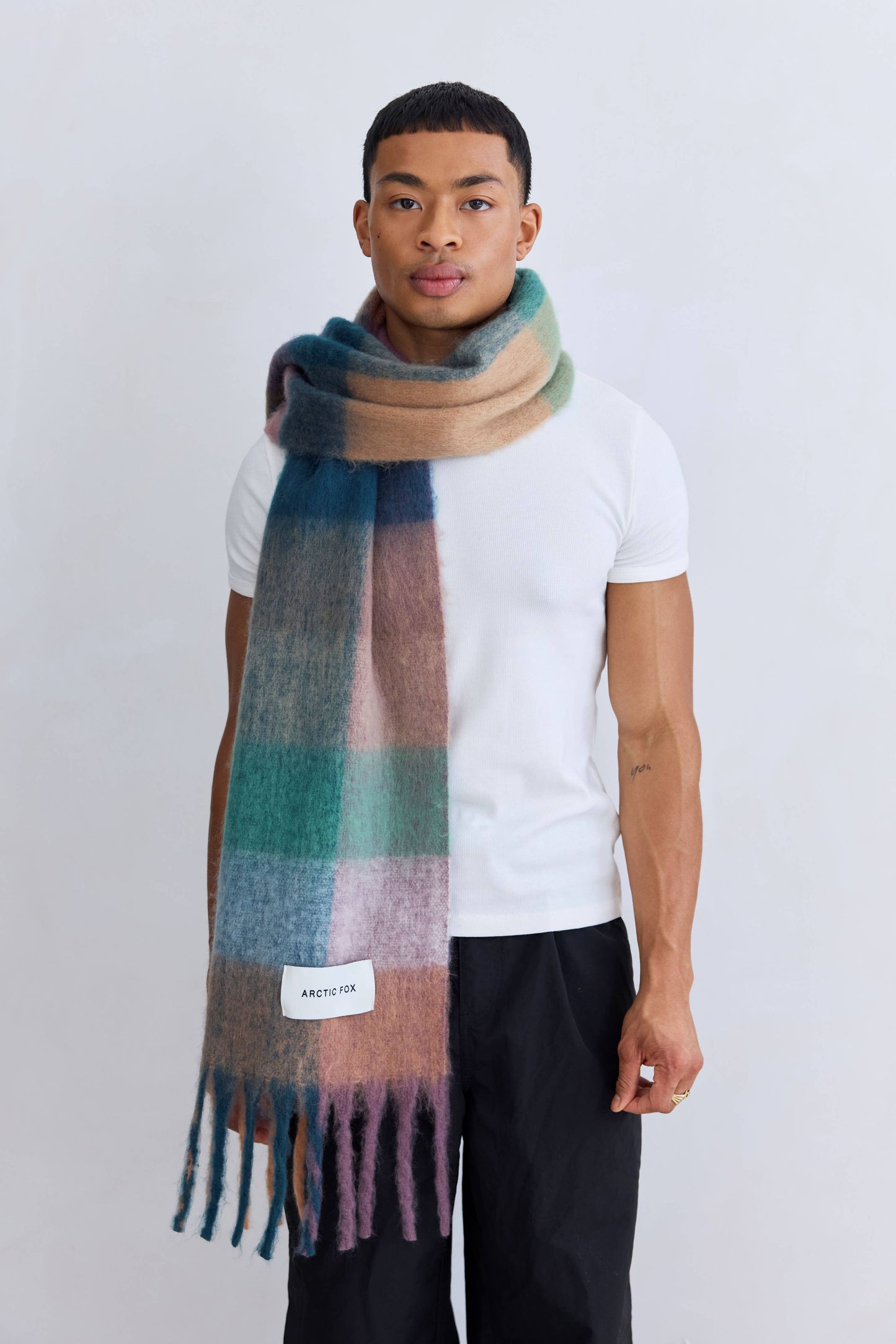 The Reykjavik Scarf - Lilac Check