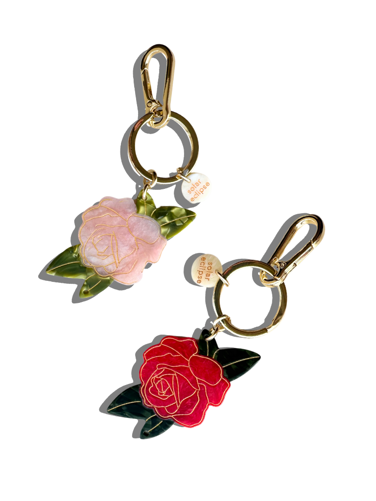 Rose Bag Charm + Keychain