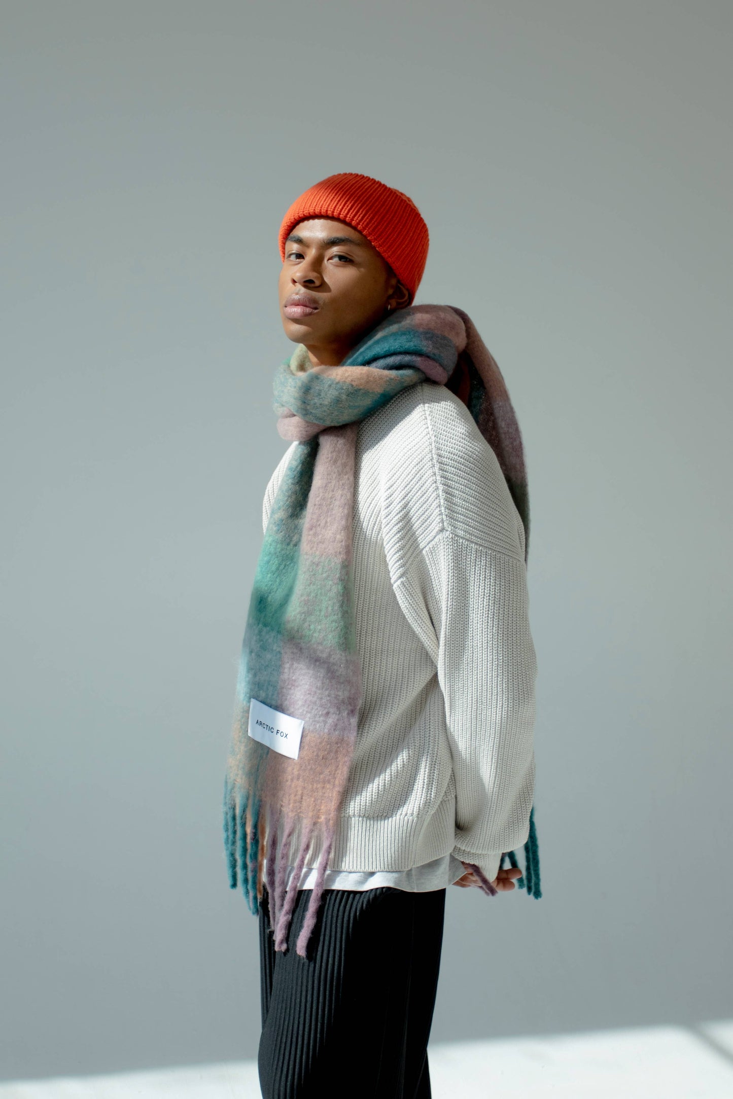 The Reykjavik Scarf - Lilac Check