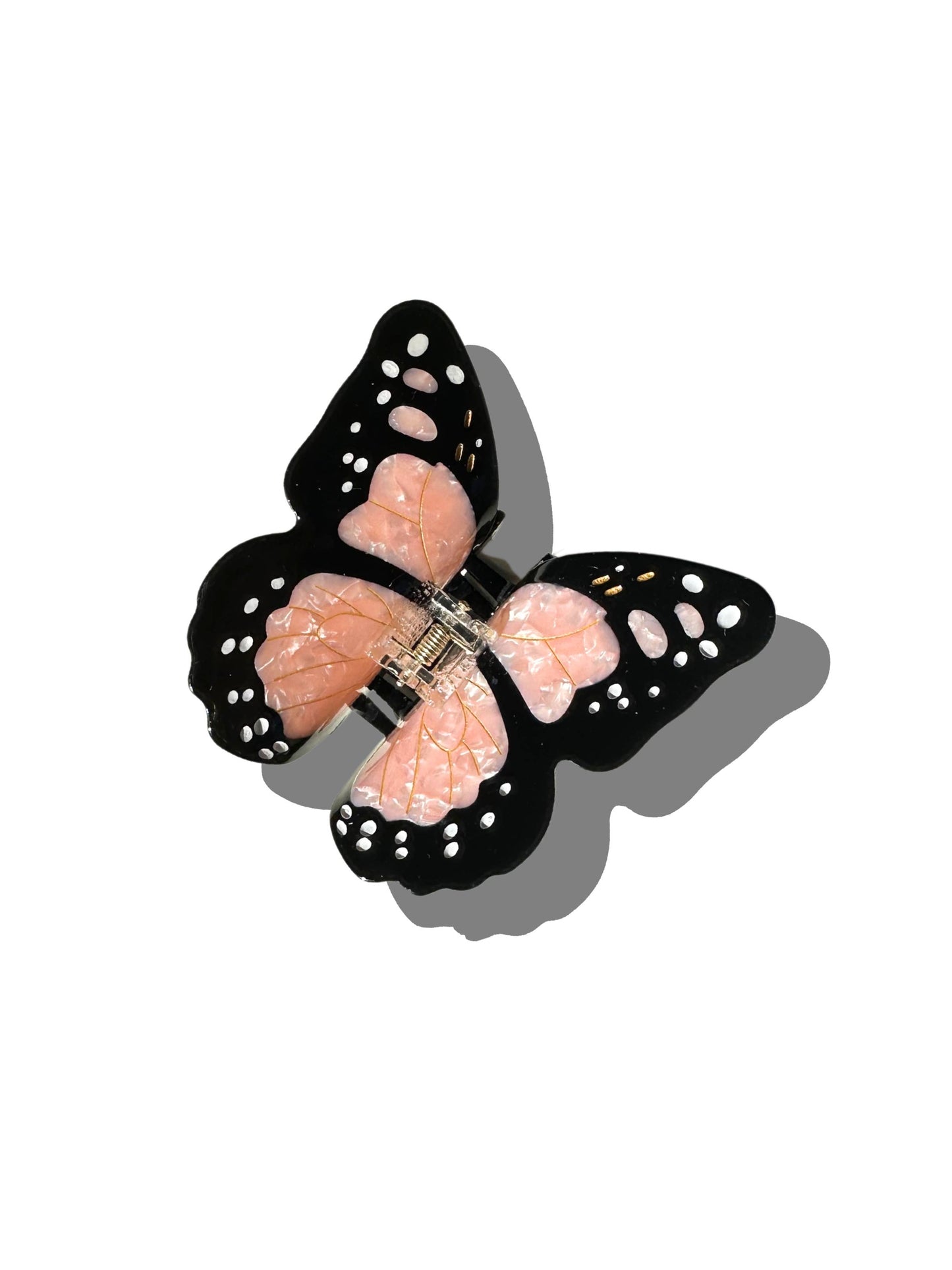 Hand-painted Monarch Butterfly Claw Clip