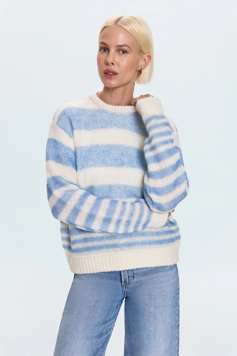 Moa Striped Bubble Sweater