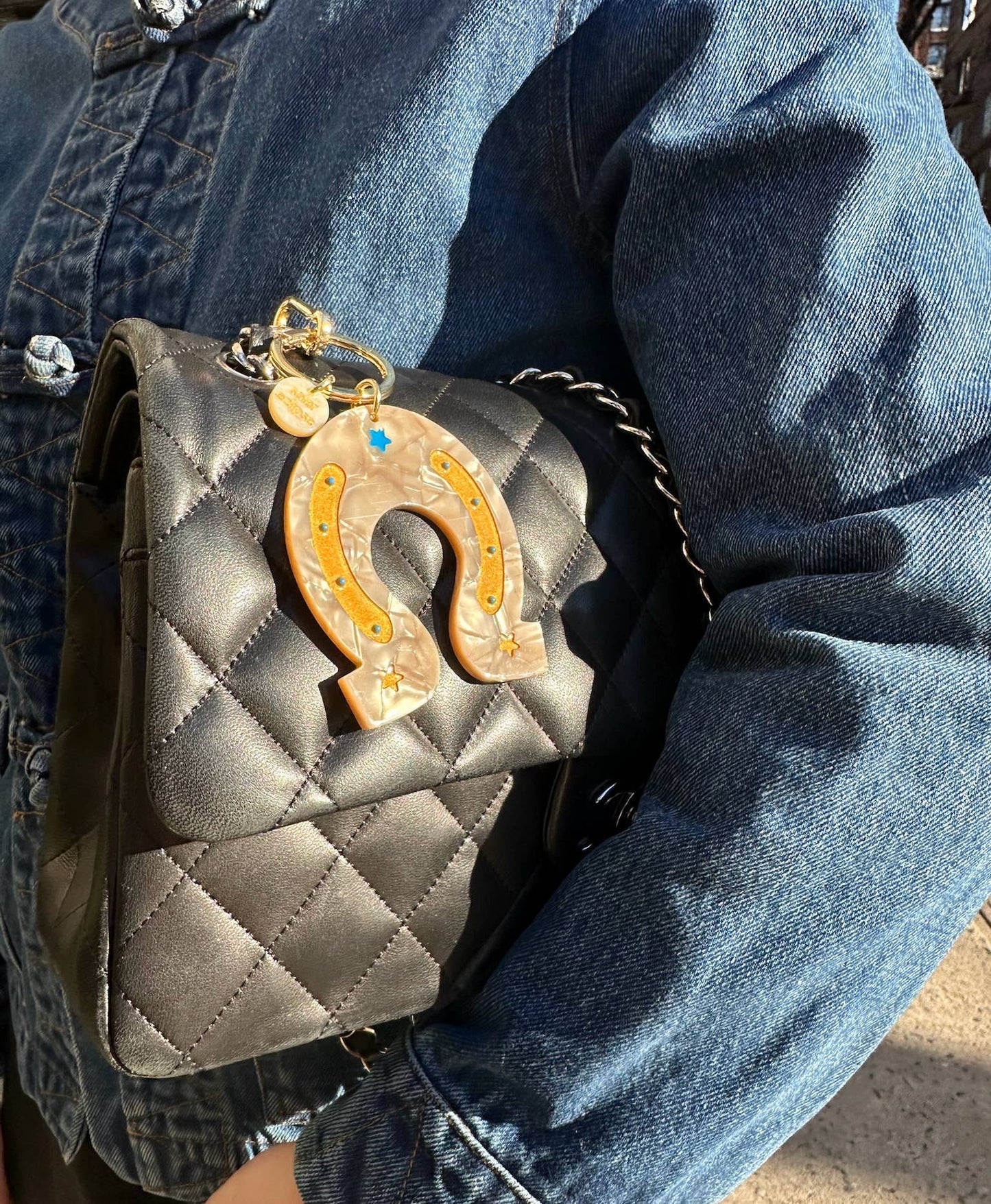 Lucky Horseshoe Bag Charm & Keychain