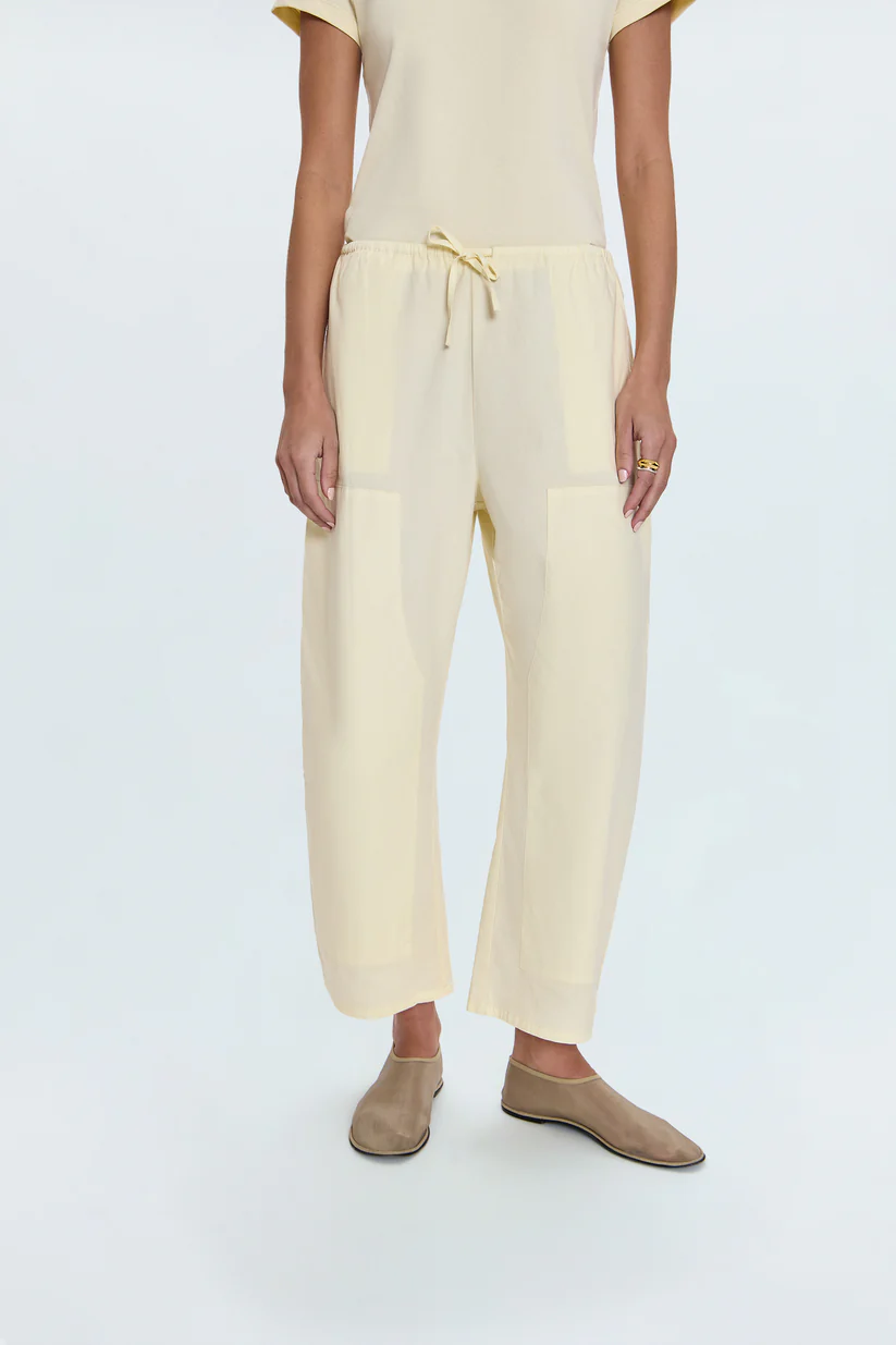 Theo Drawstring Poplin Pant