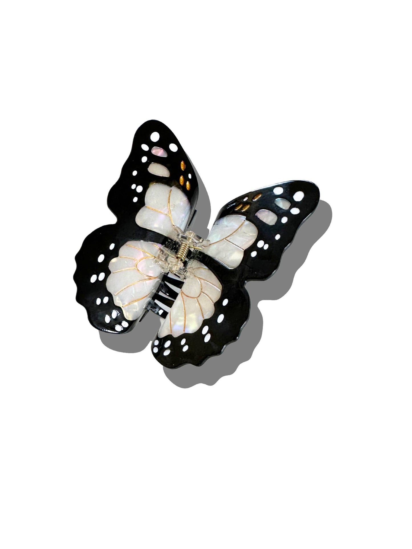 Hand-painted Monarch Butterfly Claw Clip