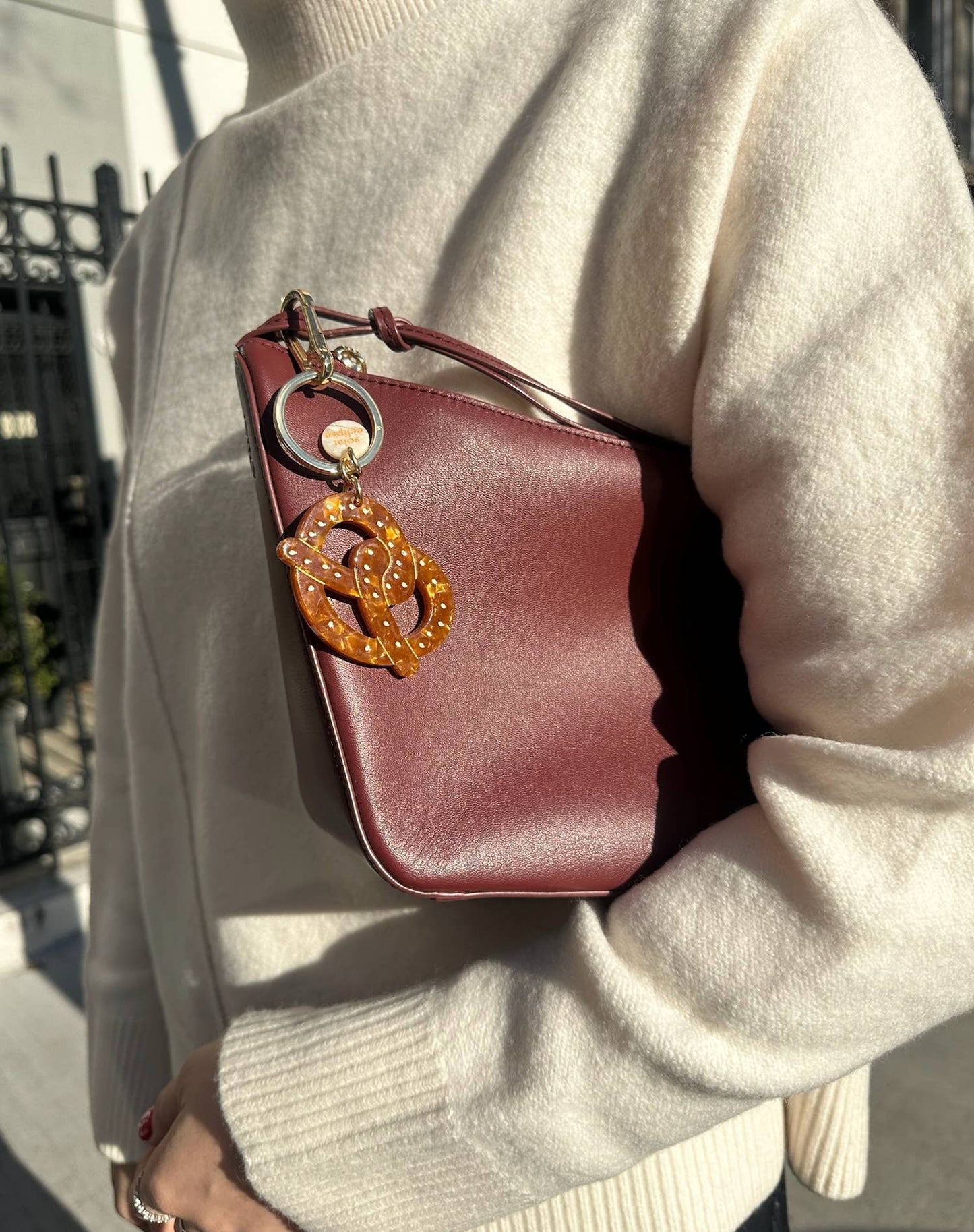 Pretzel Bag Charm & Keychain