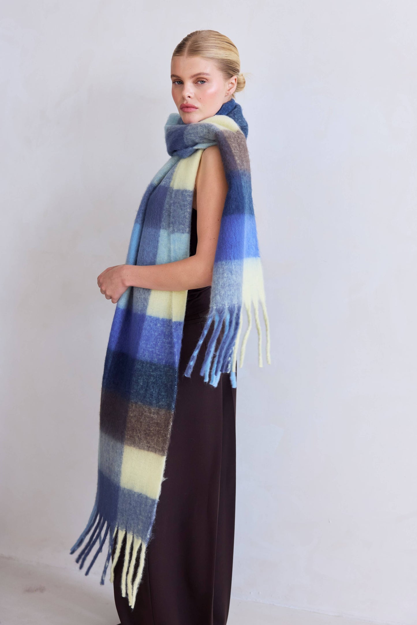 The Reykjavik Scarf - Blue Yellow
