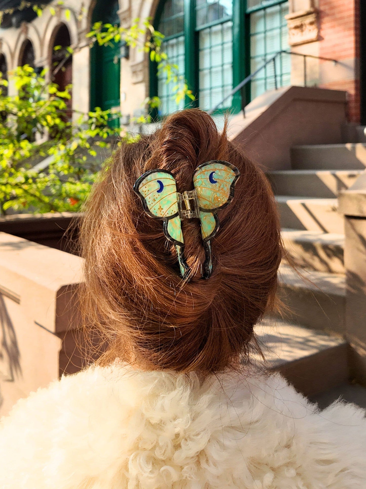 Luna Moth Claw Clip