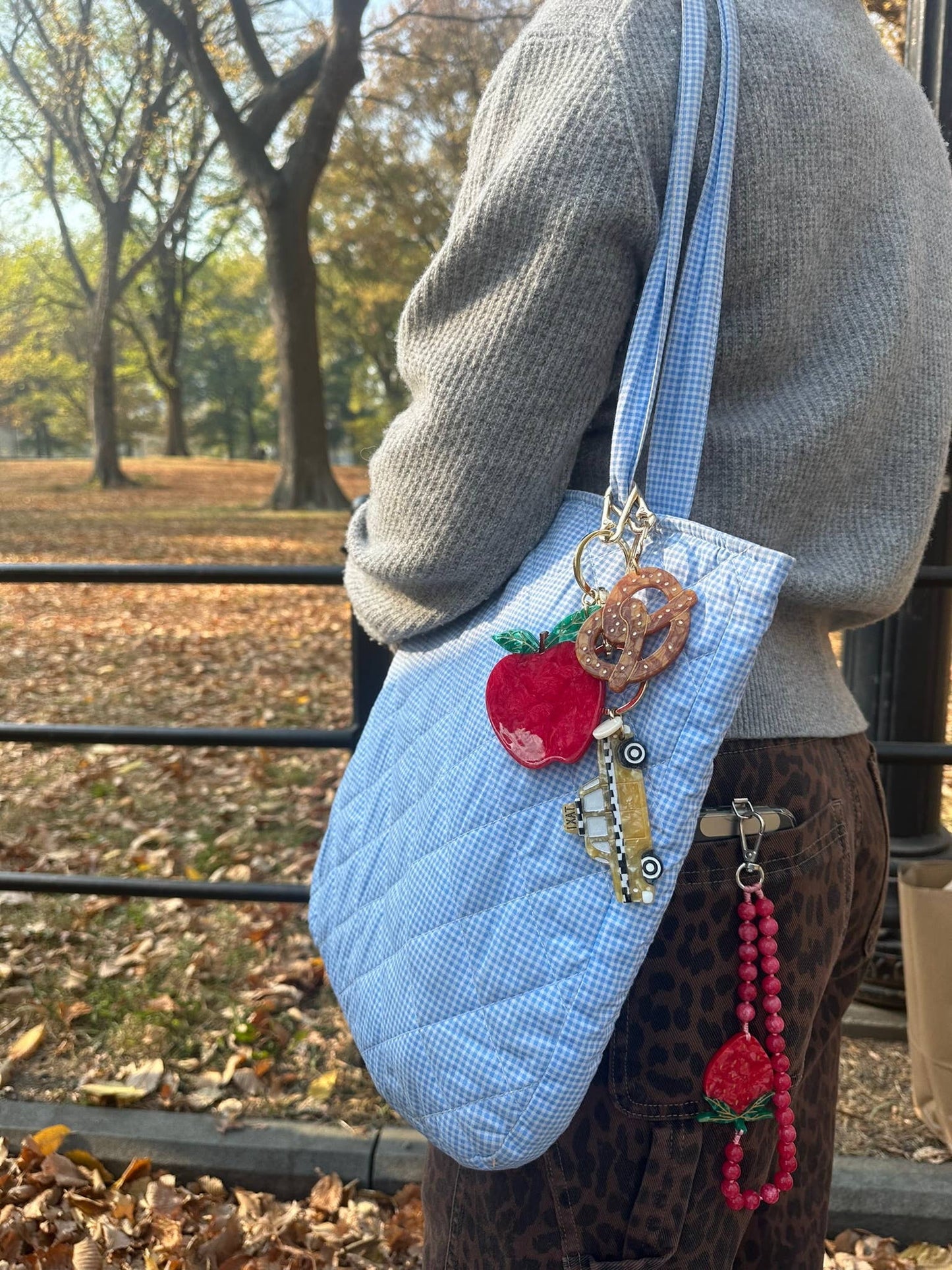 Pretzel Bag Charm & Keychain