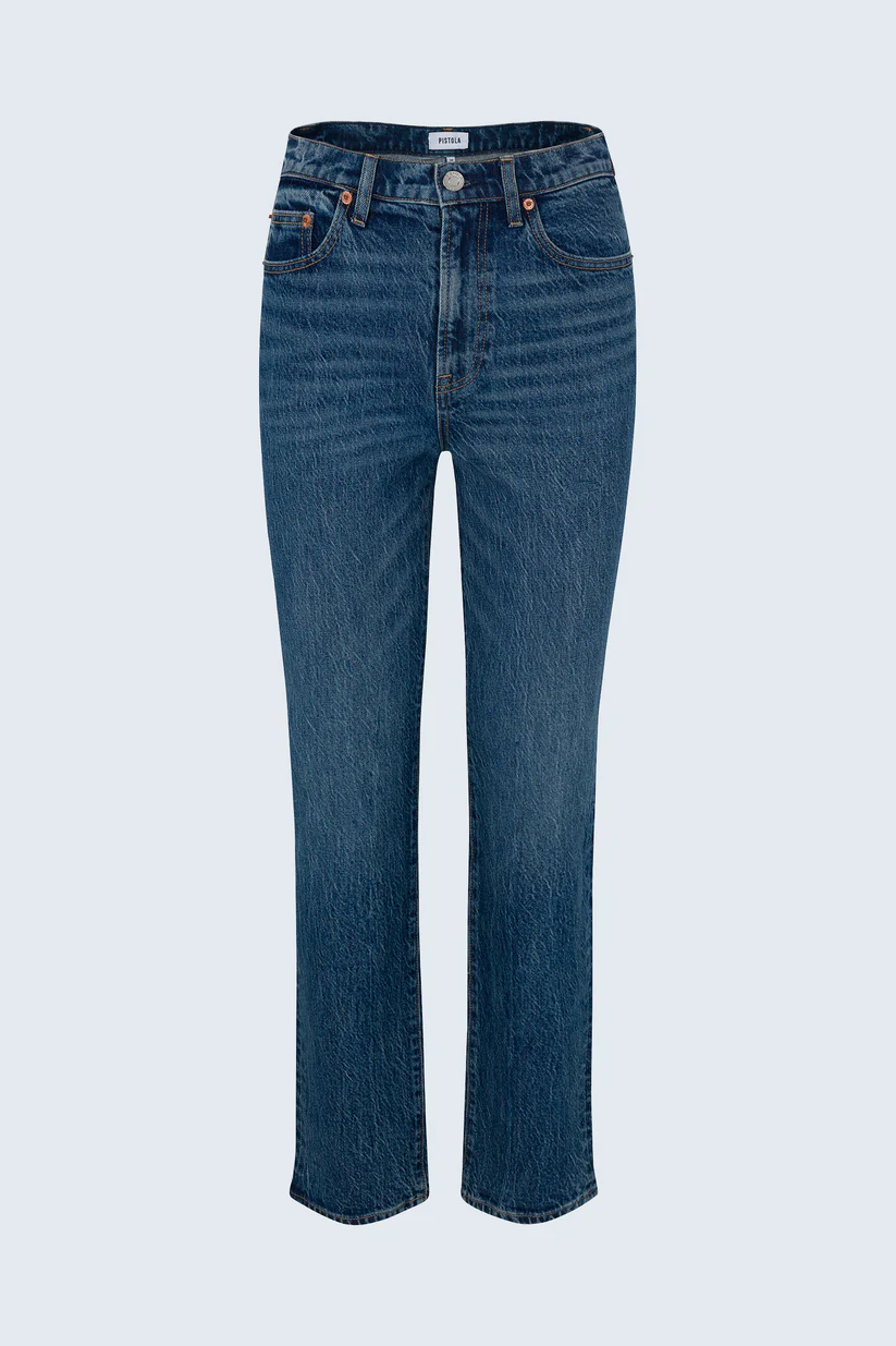 Bri High Rise Slim Straight Jean