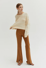 Cassi Textured Stripe Sweater