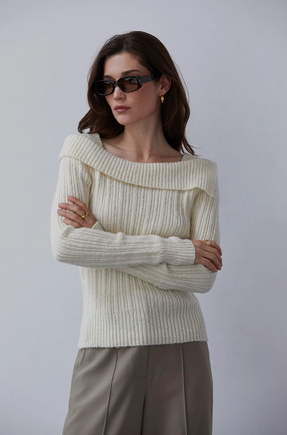Shanie Off Shoulder Sweater