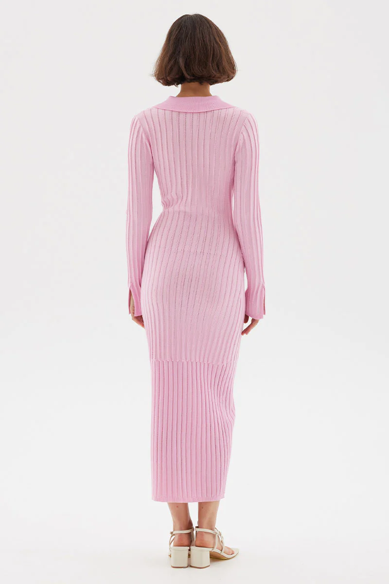 Facet Knit Maxi Dress