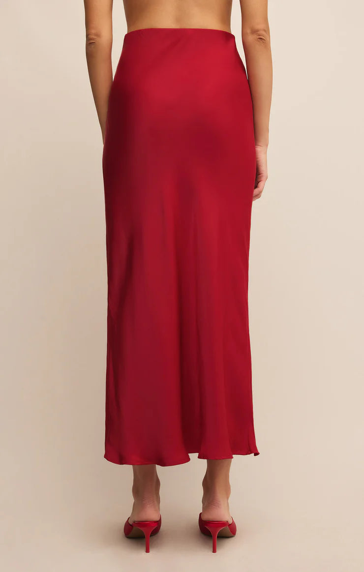 Europa Luxe Sheen Midi Skirt