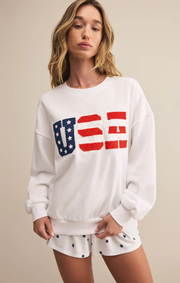 Oversized USA Sweatshirt