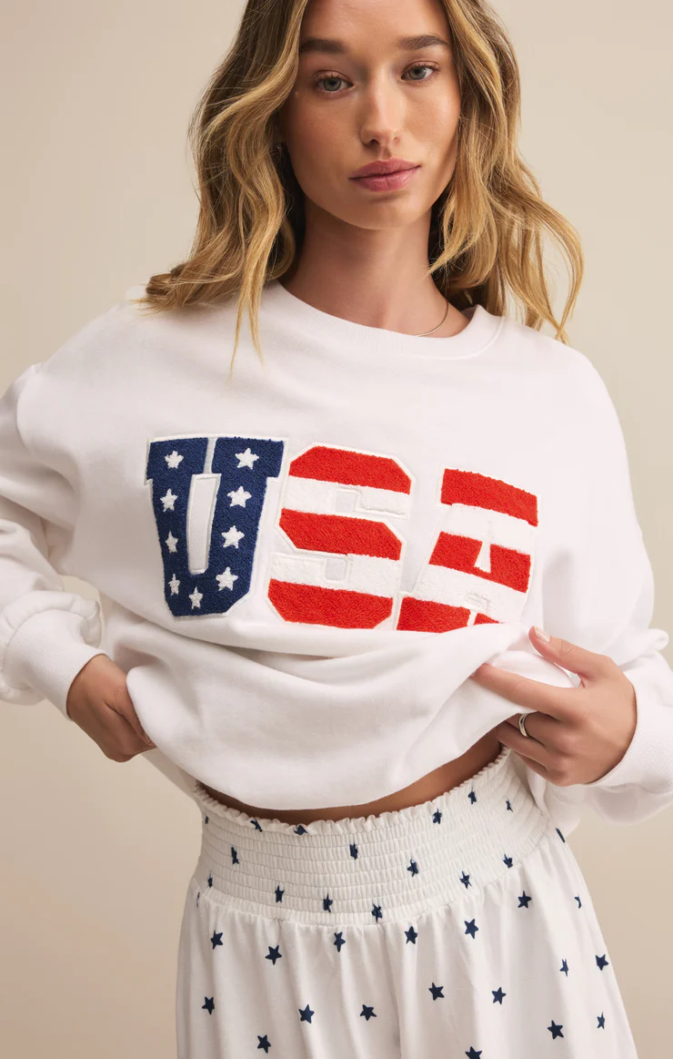 Oversized USA Sweatshirt