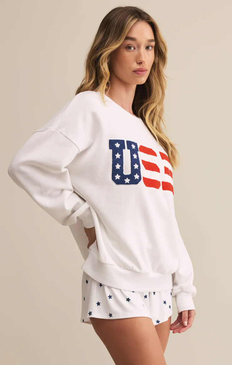 Oversized USA Sweatshirt