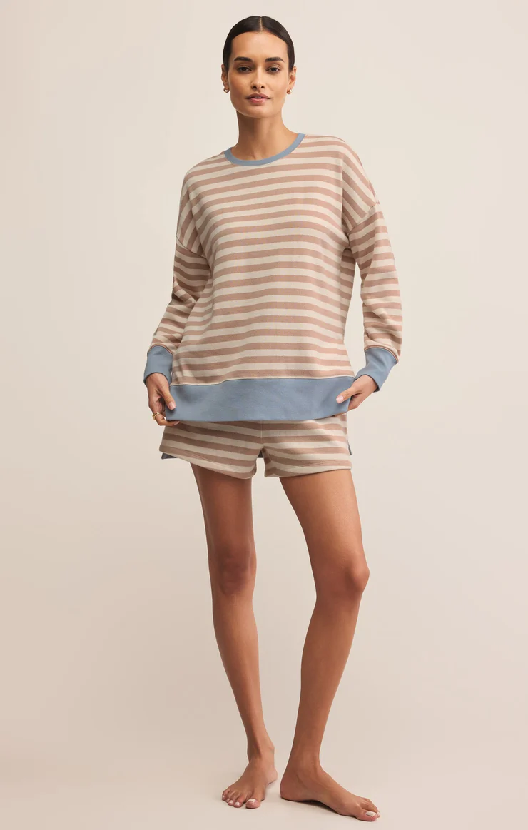 Layer Up Stripe Sweatshirt