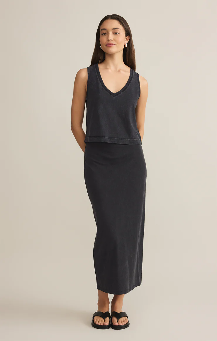 Sloane V-Neck Cotton Jersey Tank