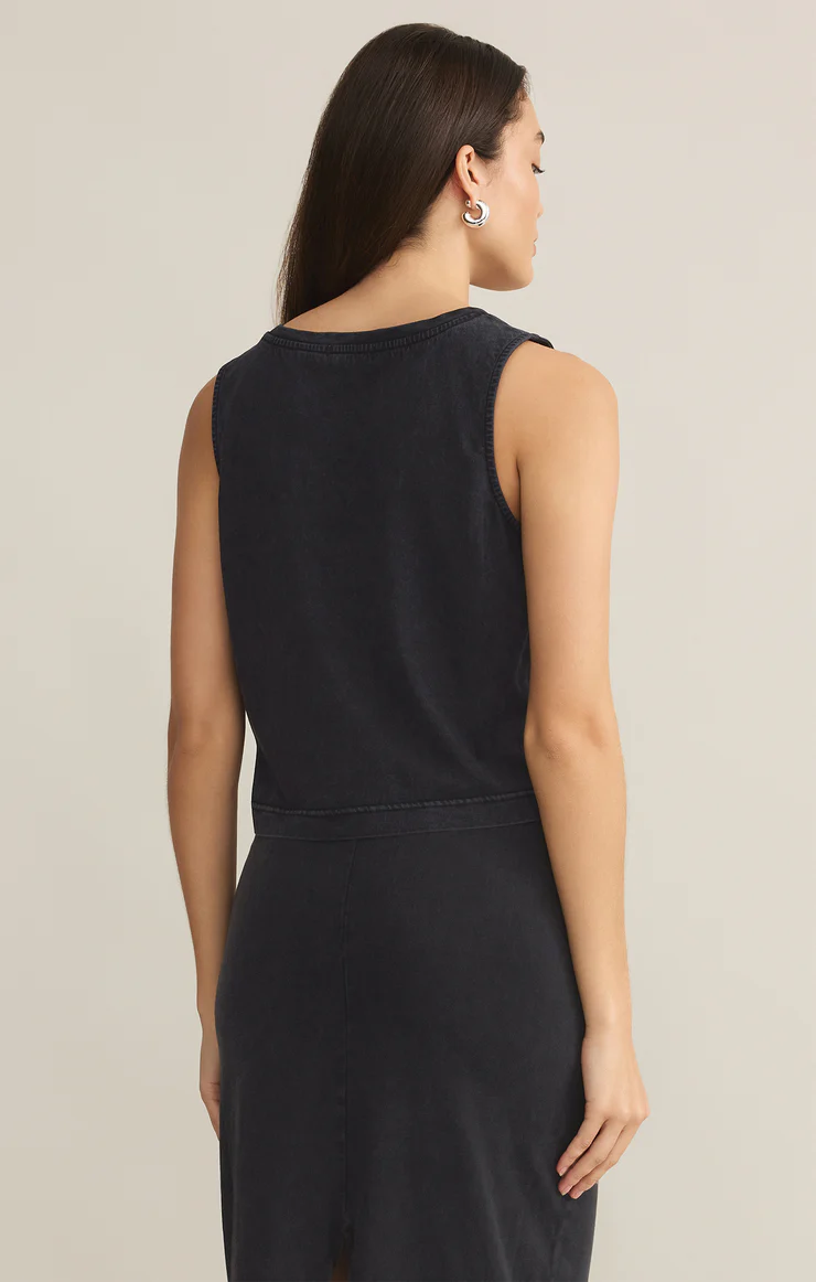 Sloane V-Neck Cotton Jersey Tank