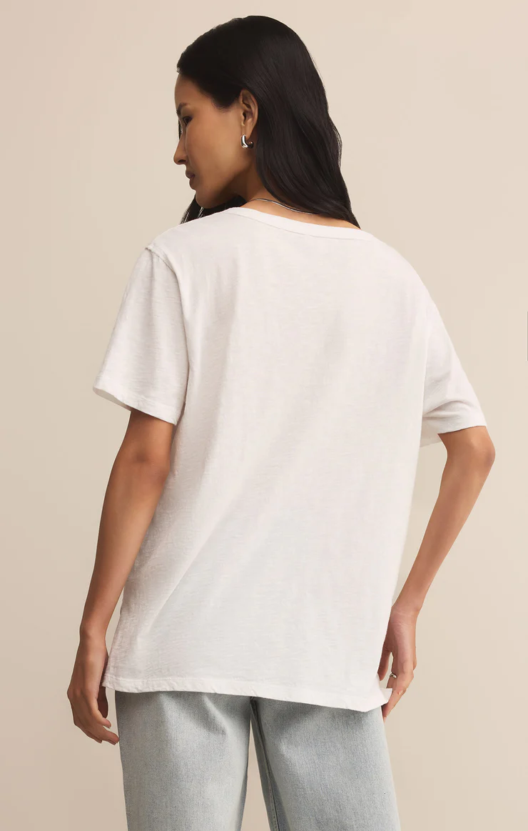 Lively Slub V-Neck Tee