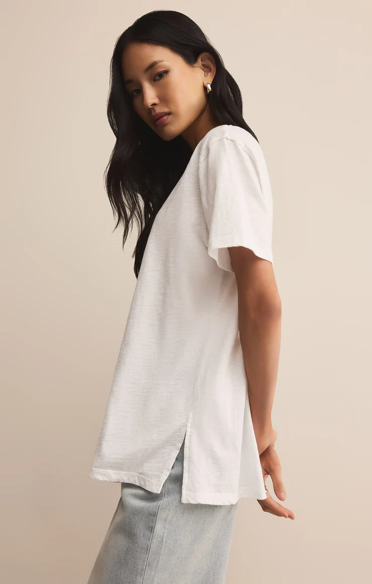Lively Slub V-Neck Tee