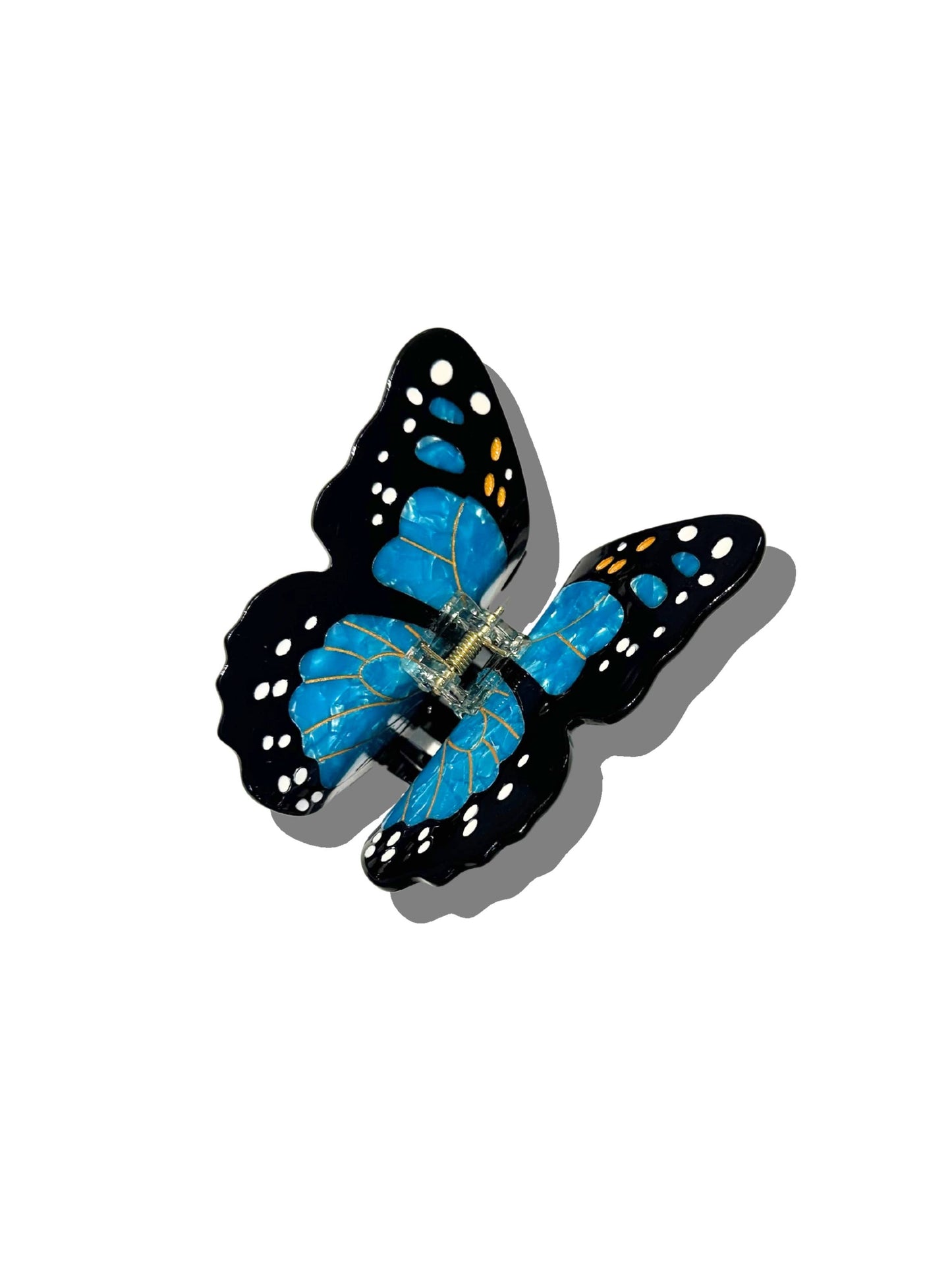 Hand-painted Monarch Butterfly Claw Clip