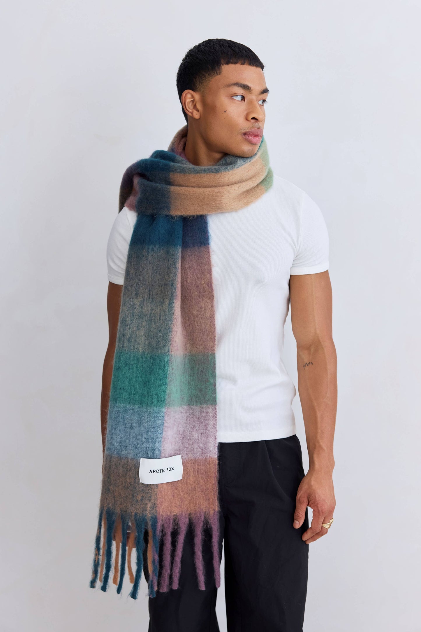 The Reykjavik Scarf - Lilac Check