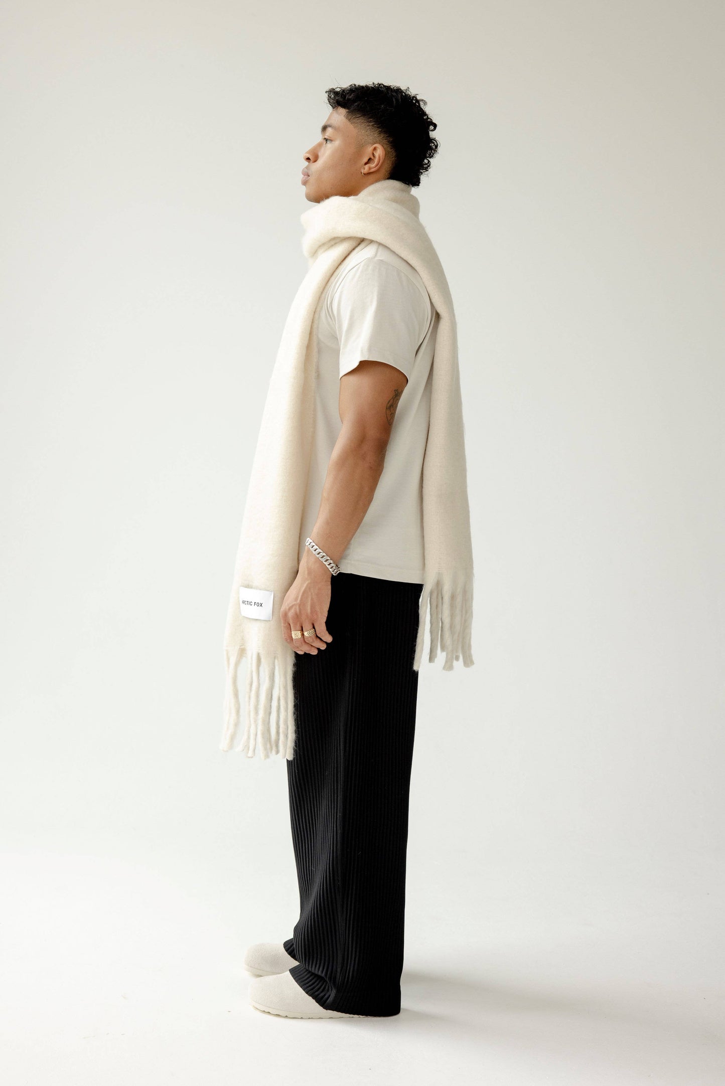 The Reykjavik Scarf - Pebble Beige