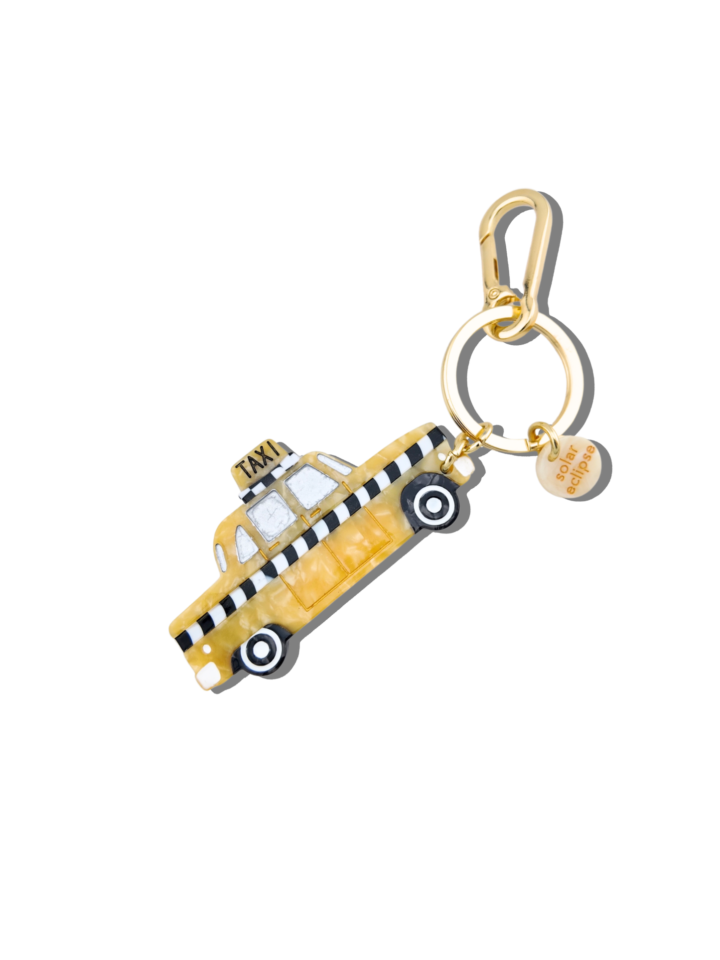 Taxicab Bag Charm & Keychain