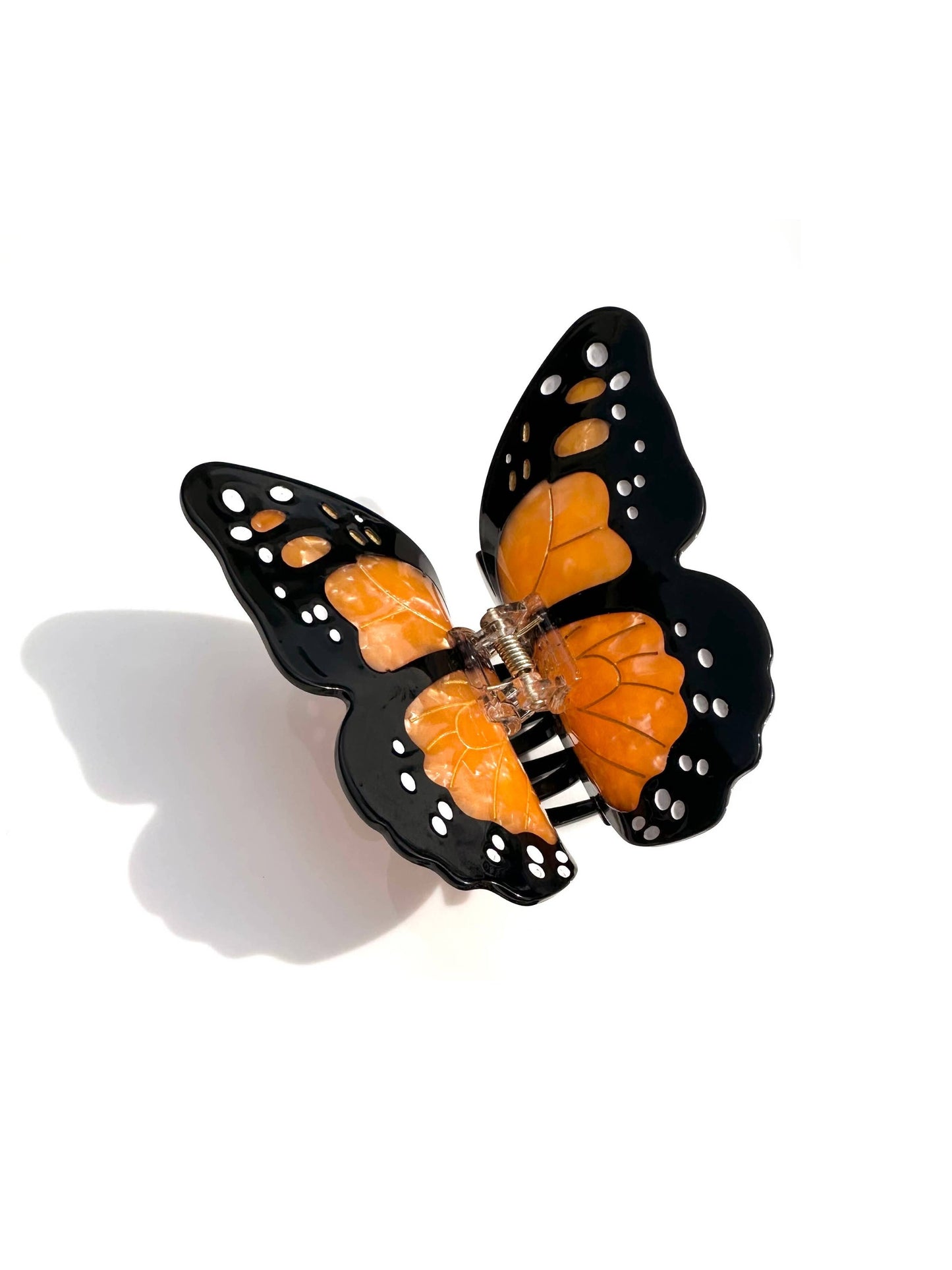 Hand-painted Monarch Butterfly Claw Clip