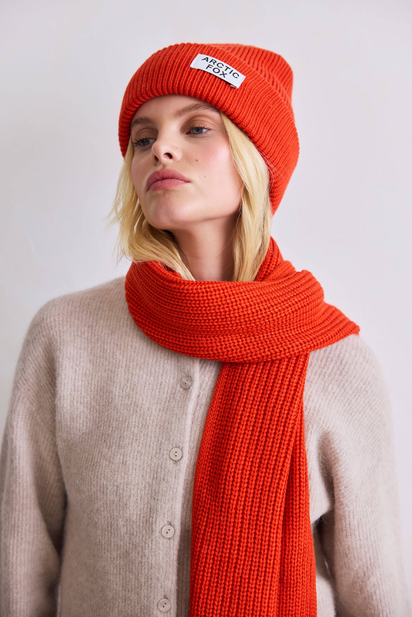 Recycled Bottle Beanie - Sunkissed Coral