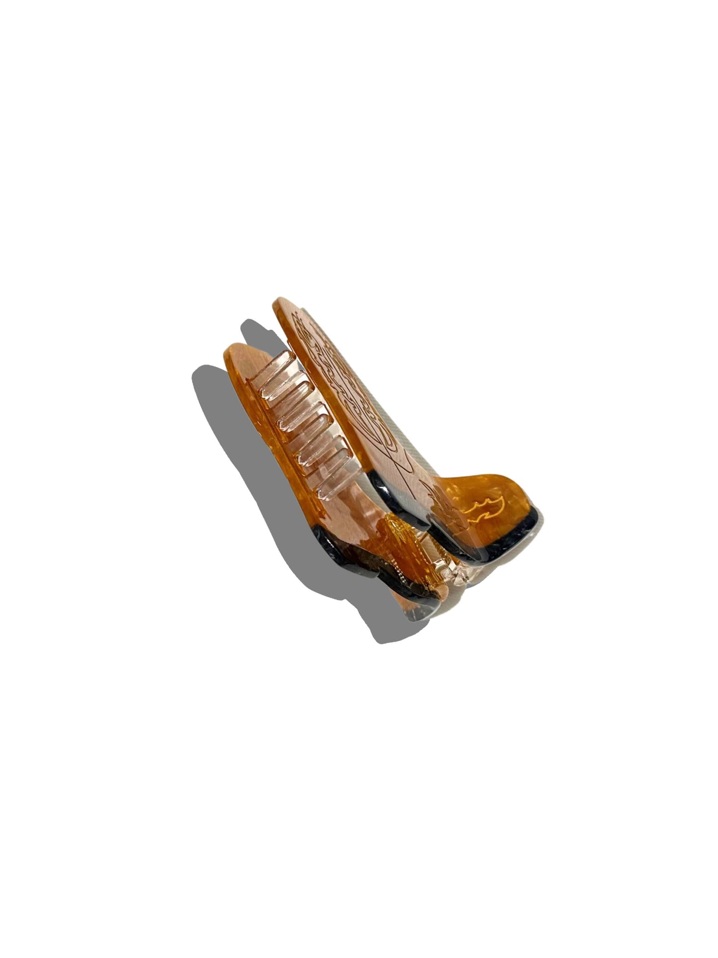 Hand-painted Cowboy Boot Claw Clip