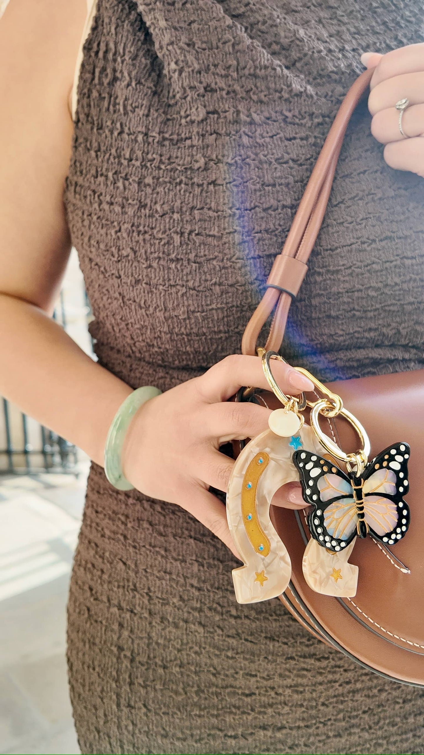 Lucky Horseshoe Bag Charm & Keychain
