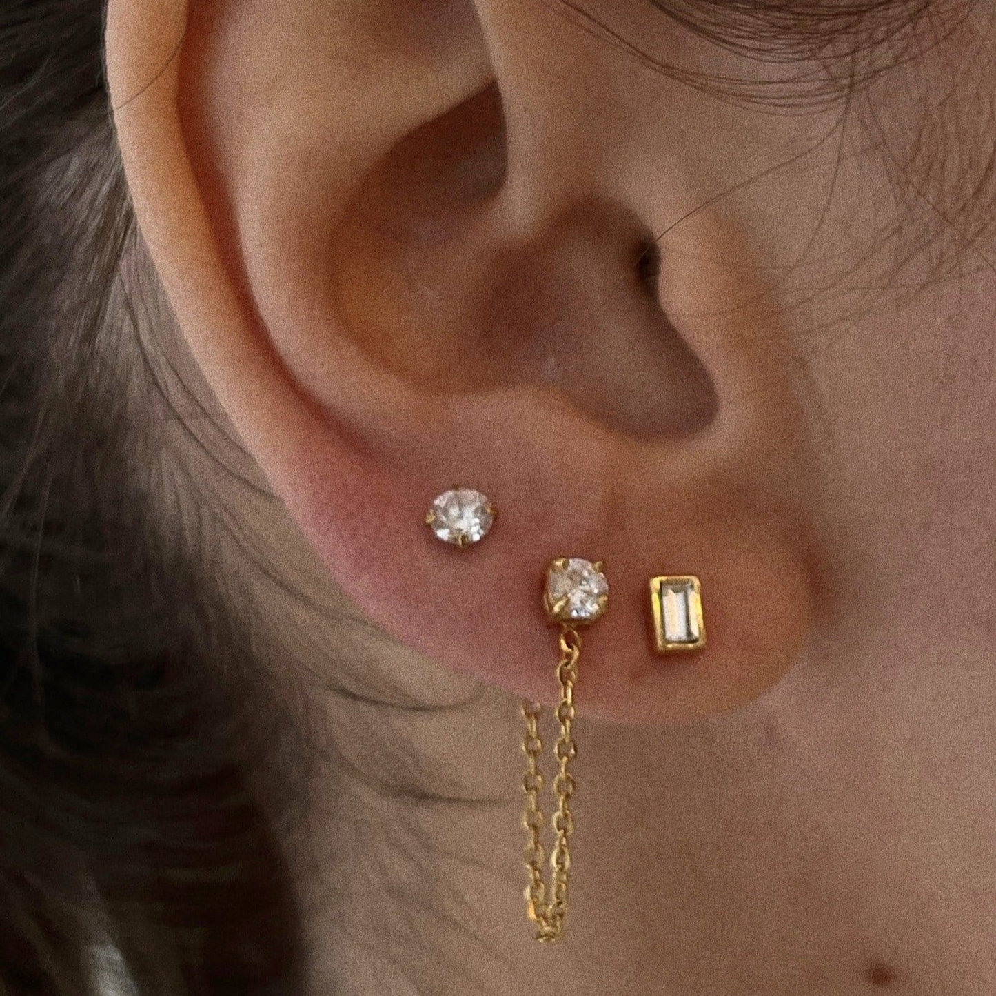 Sloane Chain Stud Earring