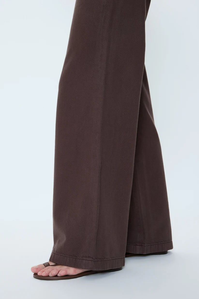 Jadyn Low Slung Palazzo Jean - Bruna Wash