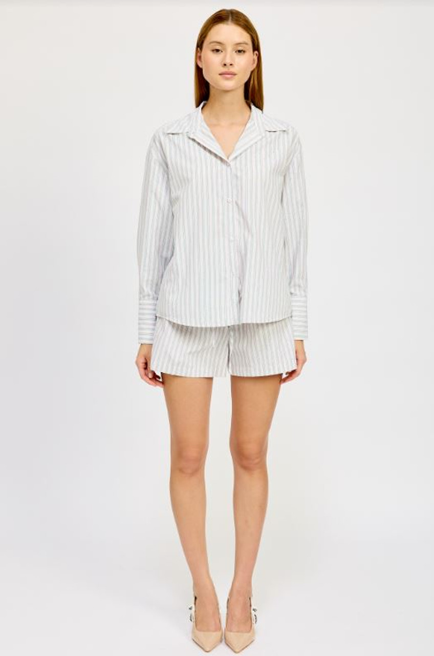 Haisley Stripe Mini Shorts