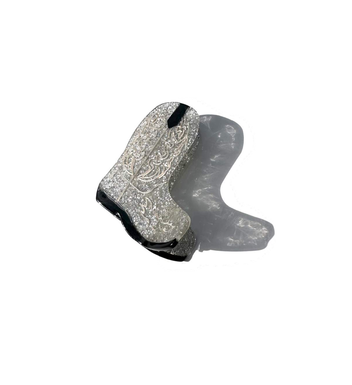 Hand-painted Cowboy Boot Claw Clip