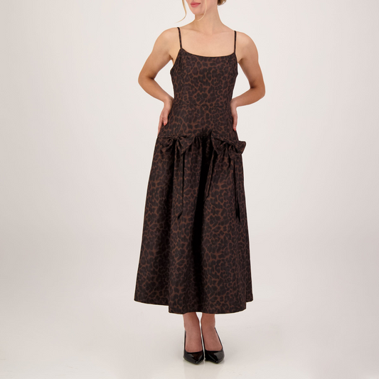 Leopard Bow Dress