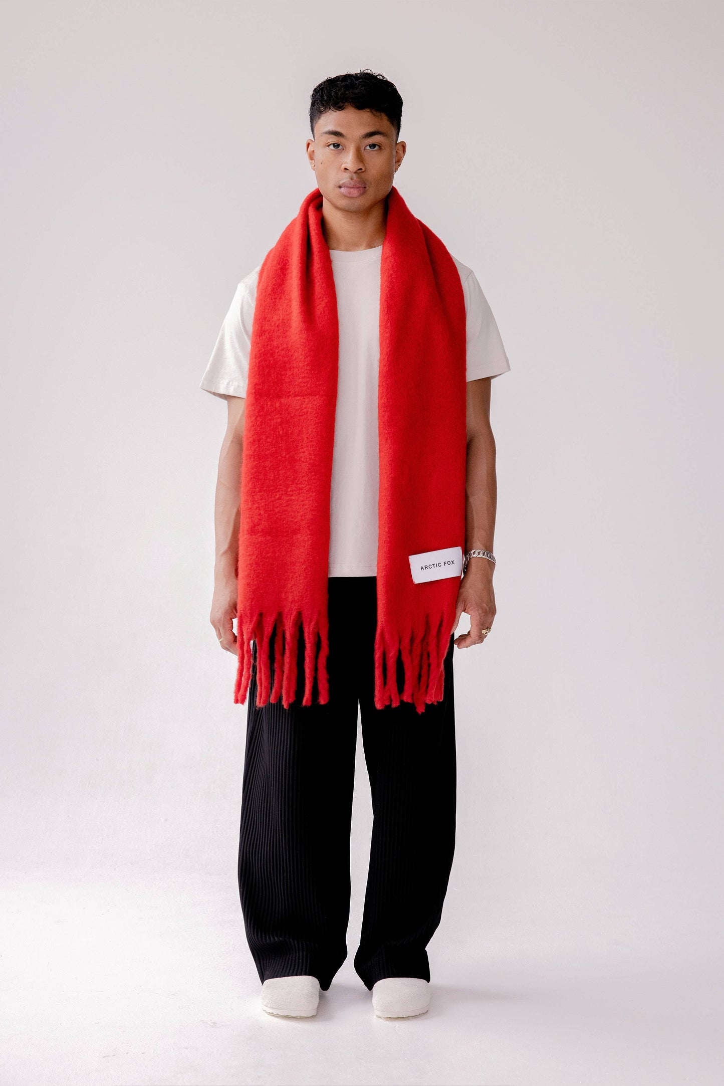 The Stockholm Scarf - 100% Recycled - Crimson Red