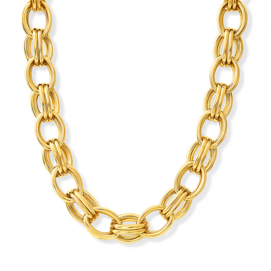 Louella Chunky Double Chain Necklace