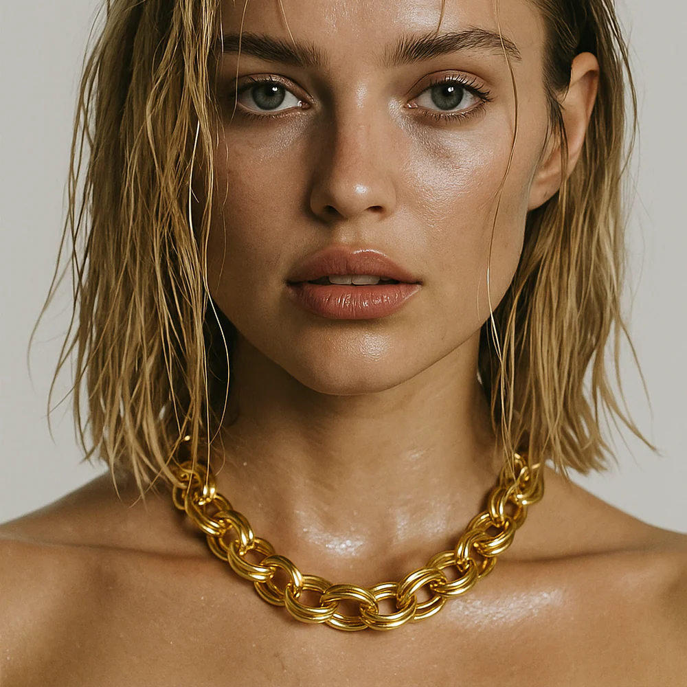 Louella Chunky Double Chain Necklace