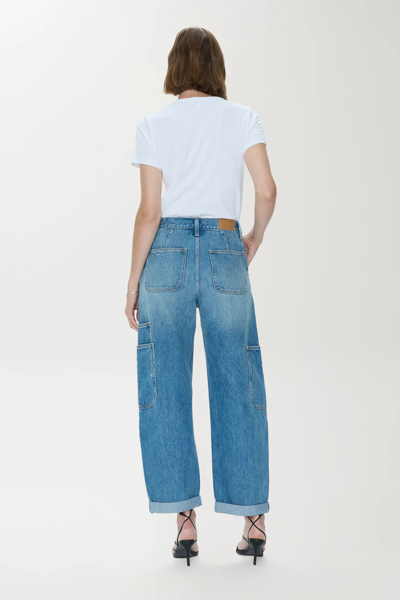 Sonny High Rise Barrel Jean - Coastal Fade