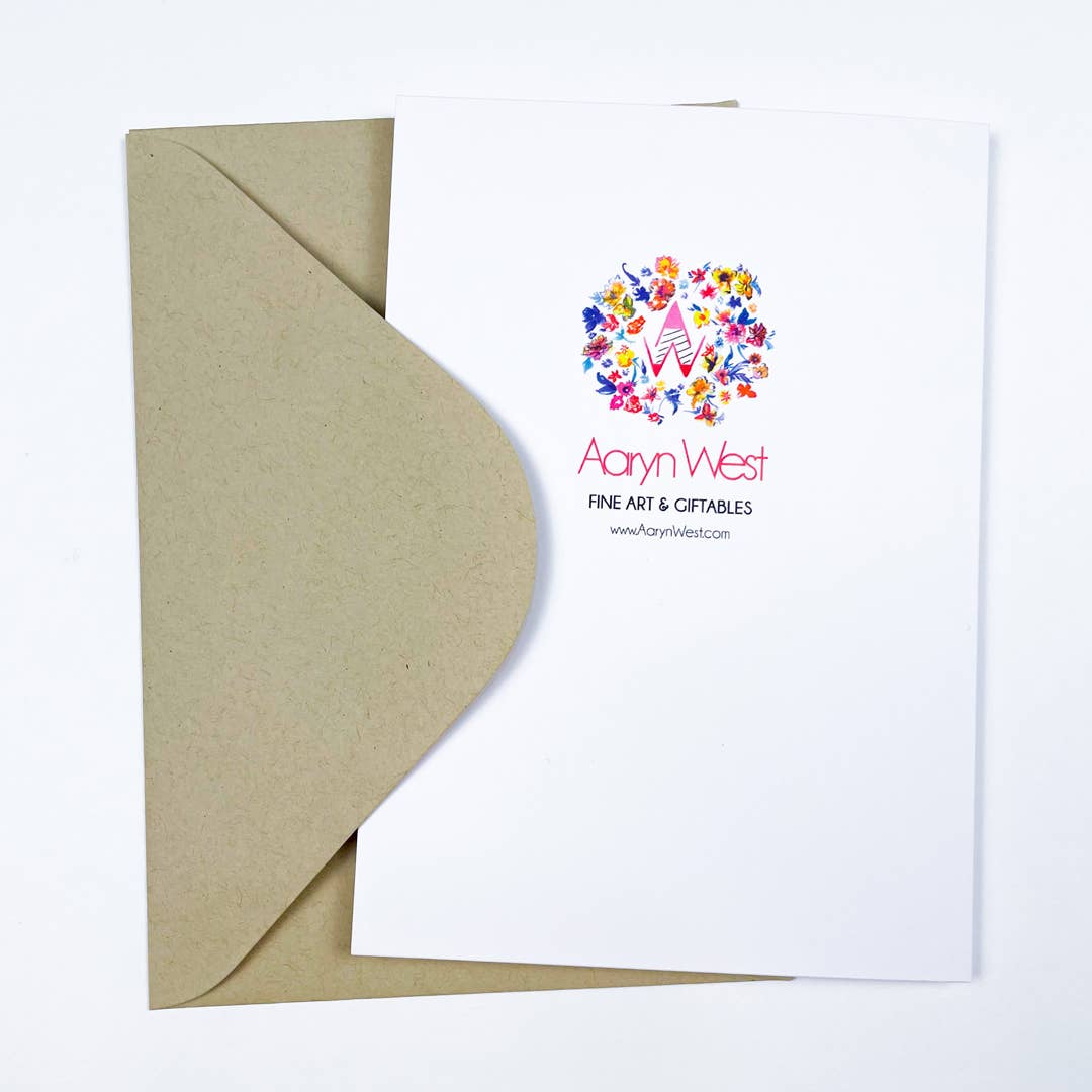 Birthday Cat  Blank Greeting Card