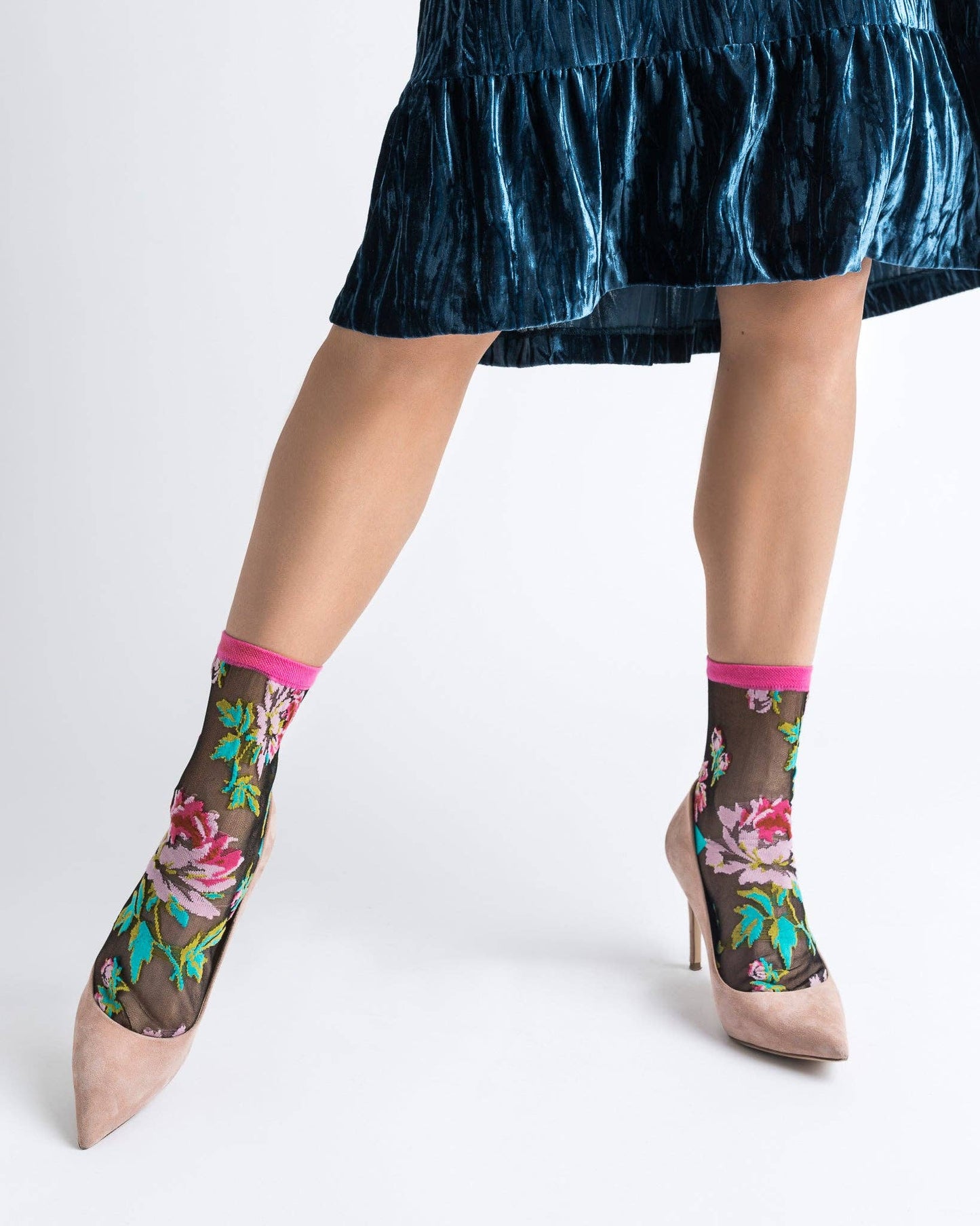 English Rose Sheer Ankle Sock