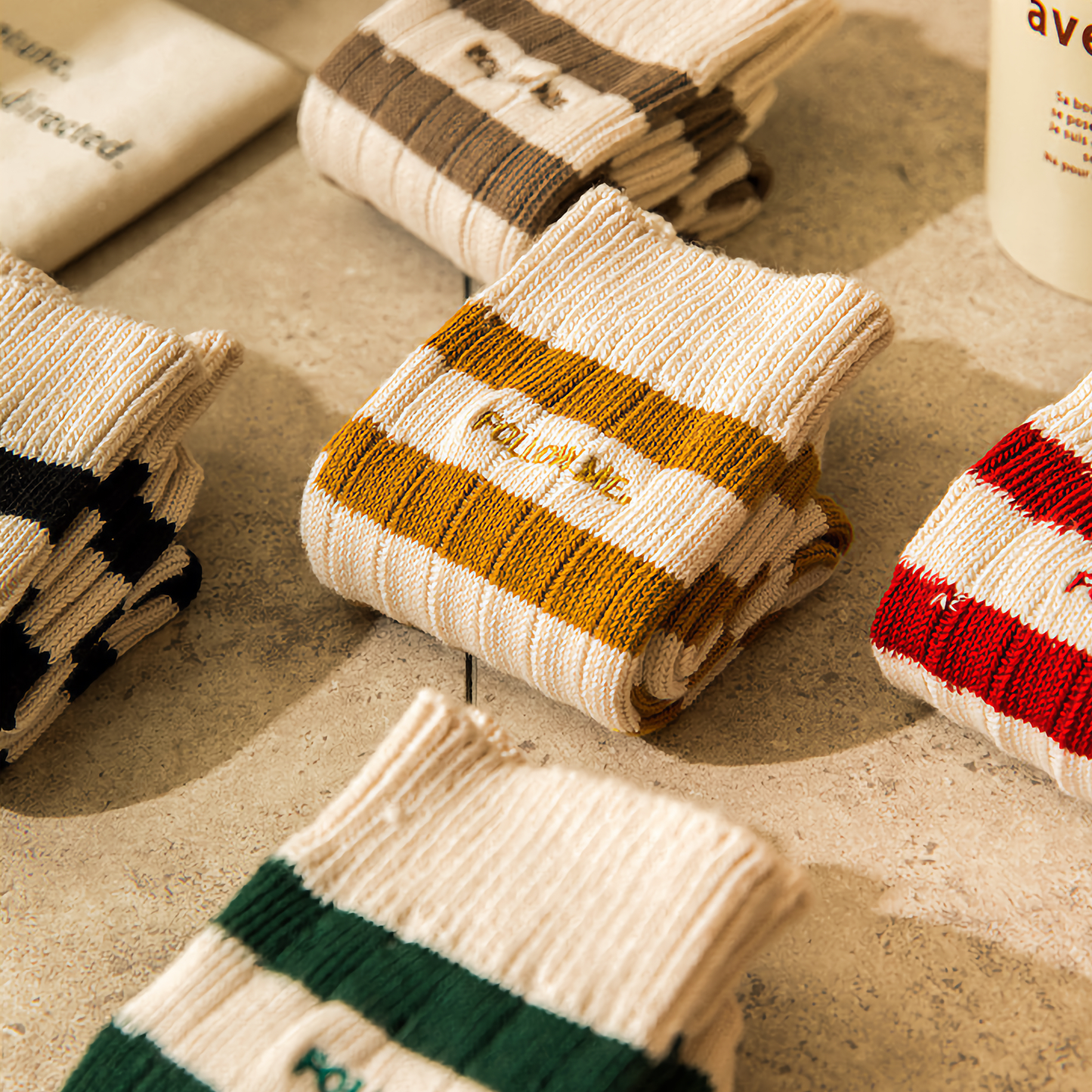 Classic Striped Crew Socks