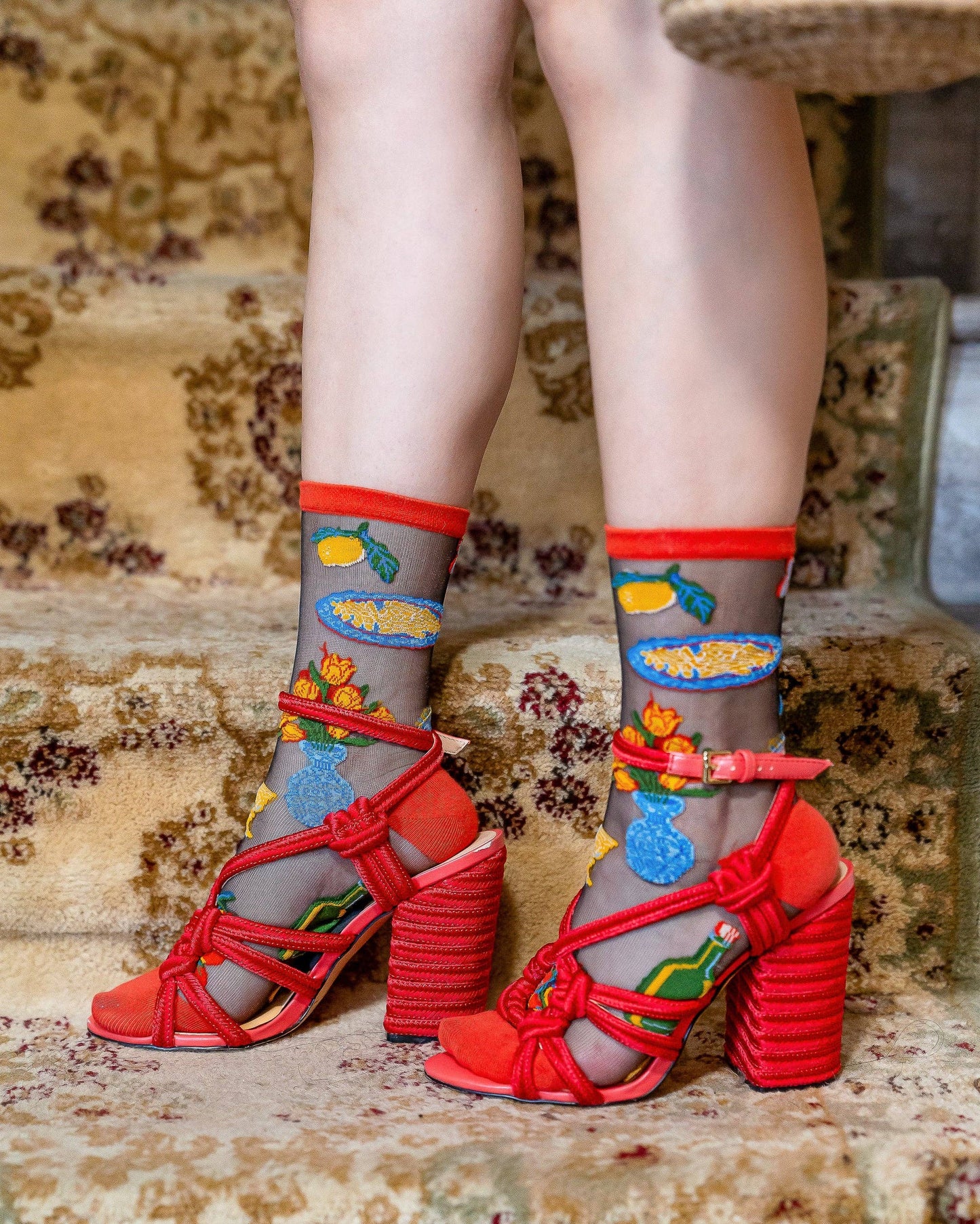 La Dolce Vita Sheer Crew Sock