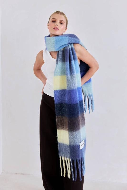 The Reykjavik Scarf - Blue Yellow
